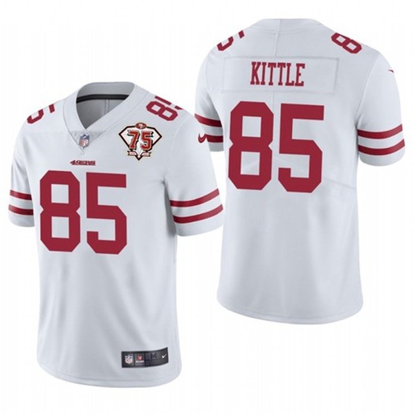 Nike 49ers 85 George Kittle White 75th Anniversary Vapor Untouchable Limited Jersey Dzhi,We sell and wholesale Nike 49ers 85 George Kittle White 75th Anniversary Vapor Untouchable Limited Jersey Dzhi on line form chian!